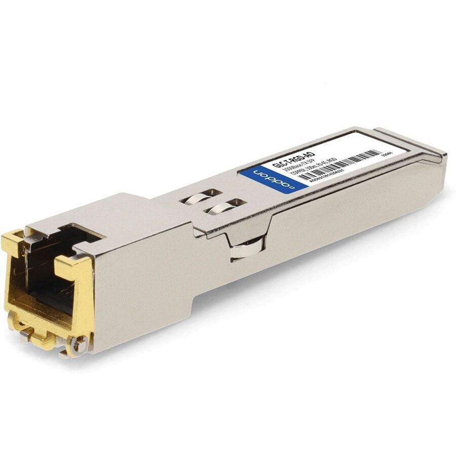 AddOn Cisco GLC-T-RGD Compatible TAA 10/100/1000Base-TX SFP Transceiver (Co