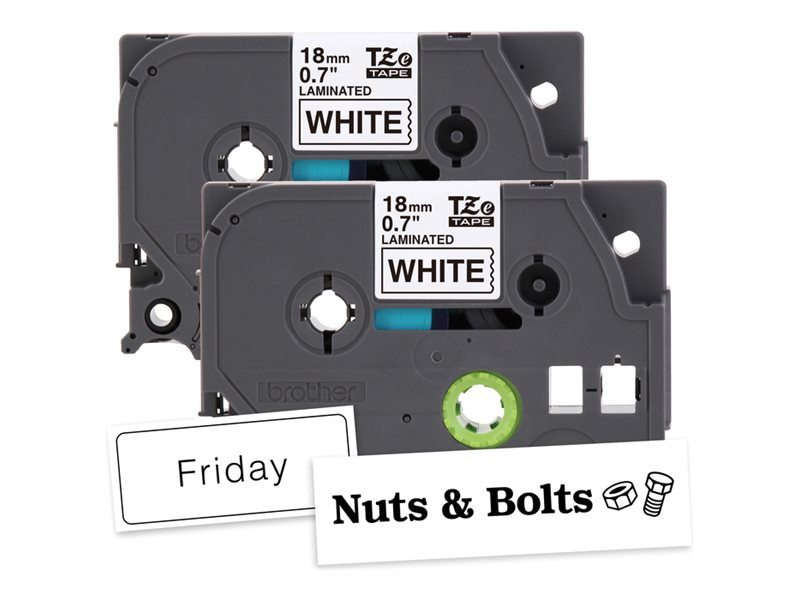 Brother TZe-2412PK - laminated tape - 2 cassette(s) -