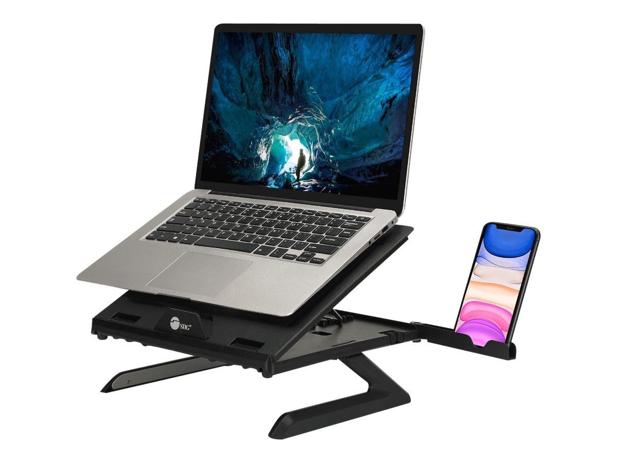 SIIG Adjustable Riser Stand Holder for Laptop & Smart Phone - notebook stan