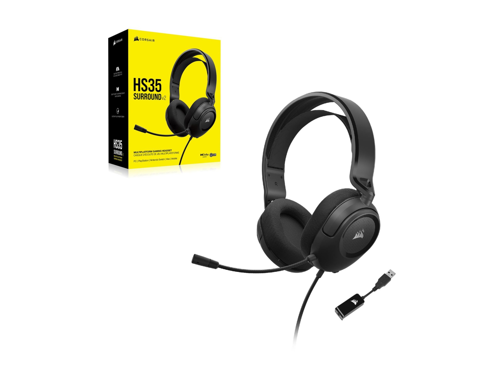 Corsair HS35 Surround v2 Gaming Headset - Thumbnail 4