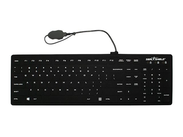 Seal Shield Seal Silk Pro - keyboard - waterproof, fully sealed silicone fu