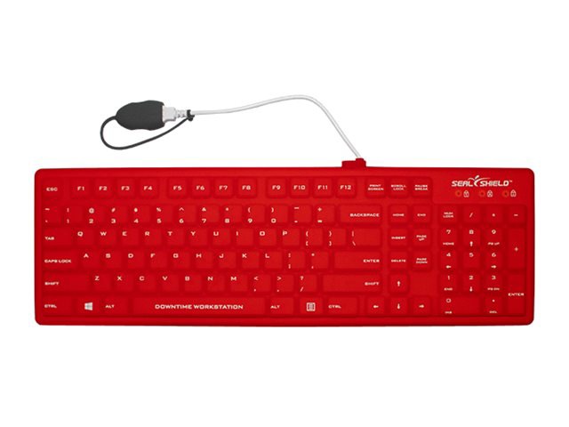 Seal Shield Seal Silk Pro - keyboard - waterproof, fully sealed silicone fu