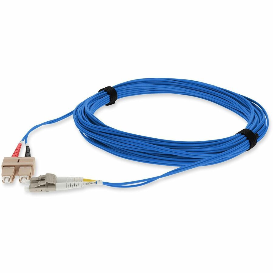 Proline 2m SC to LC Blue OM4 Duplex OFNR (Riser-Rated) TAA Fiber Patch Cabl