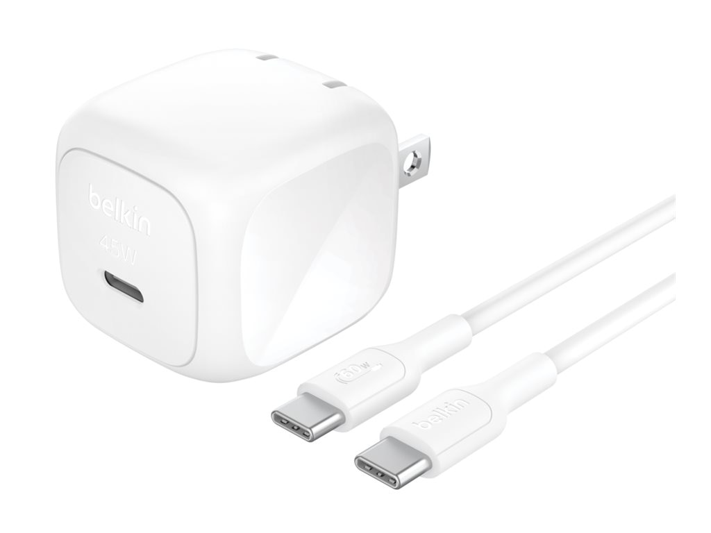 Belkin BoostCharge power adapter - compact - USB-C - 45 Watt