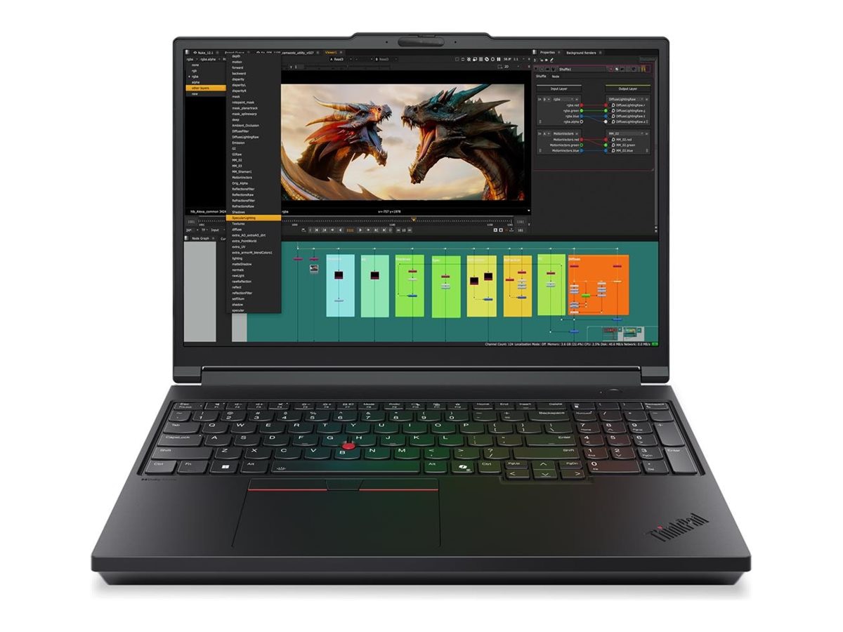 Lenovo ThinkPad P16 Gen 3 - 16" - Intel Core Ultra 7 - 255HX - 32 GB RAM - 512 GB SSD - English - with ThinkShield Pro
