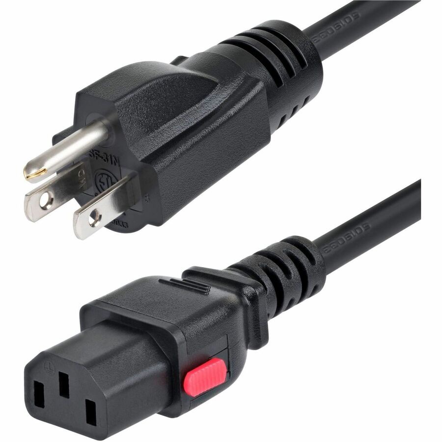 StarTech.com 15ft (4.5m) Computer Power Cord, NEMA 5-15P to Locking C13, 12