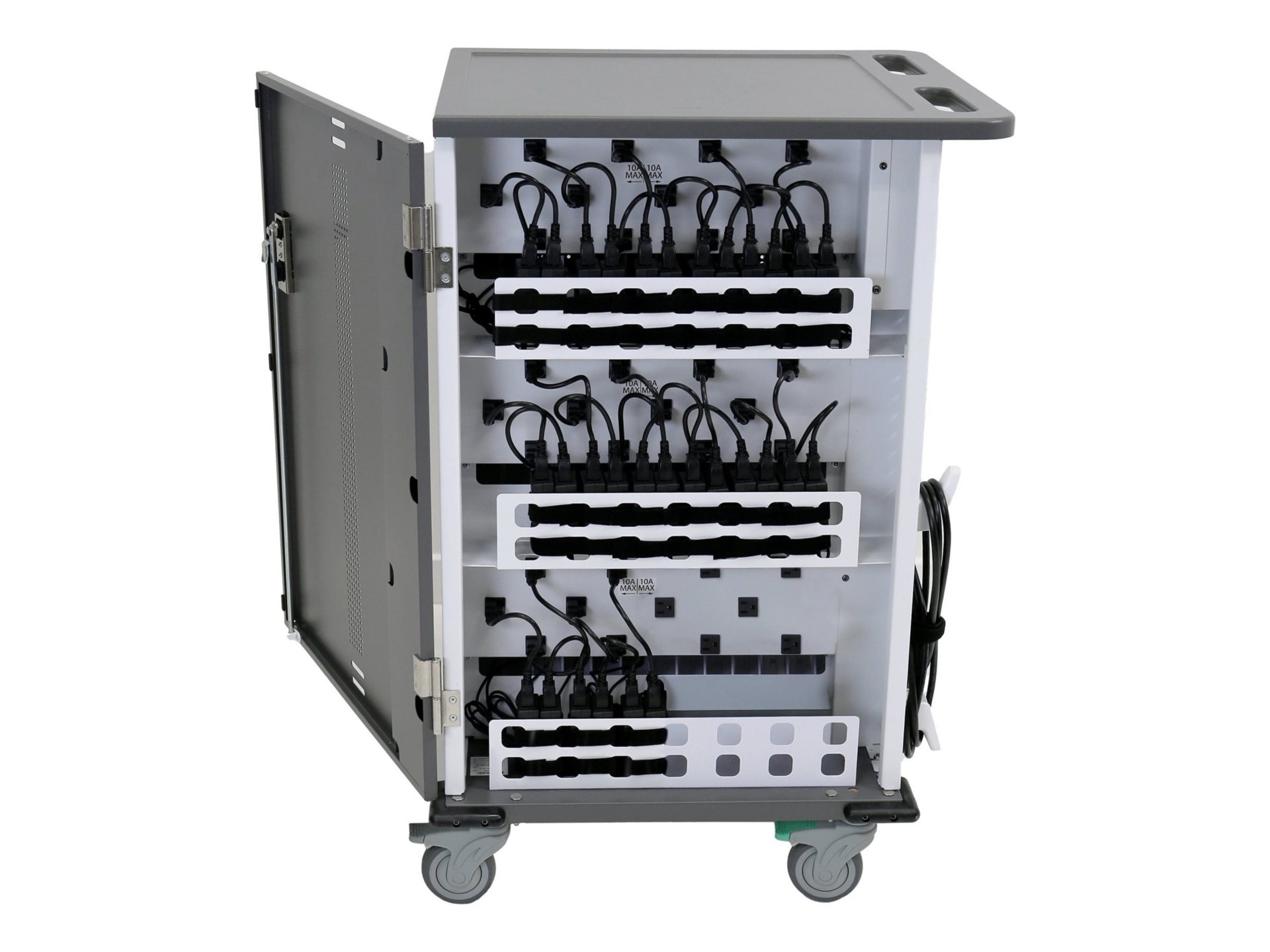 Ergotron YES30 Adjusta cart - pre-wired - for 30 tablets / notebooks - with