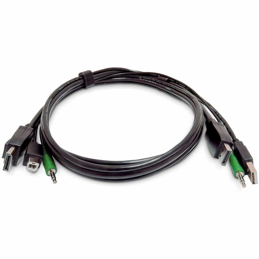 StarTech.com 10ft (3m) DisplayPort KVM Cable, USB 2.0, 3.5mm Audio, Univers
