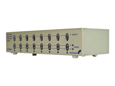 StarTech.com 8 Port Dual Input VGA Matrix Splitter - video splitter - 8 por