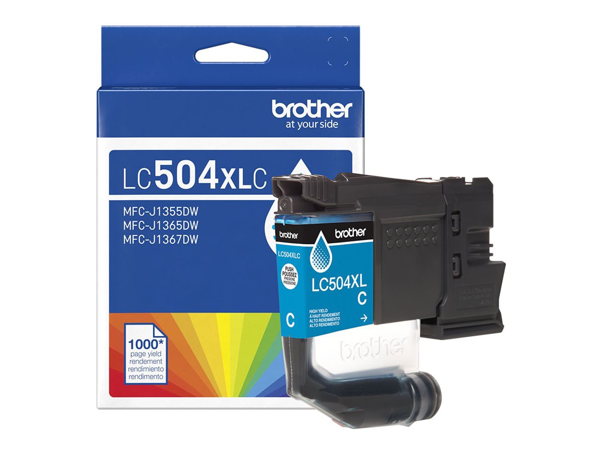 Brother LC504XLC - High Yield - cyan - original - ink cartridge