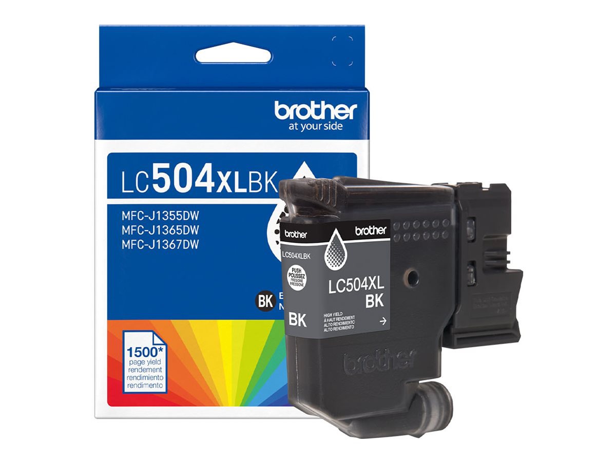 Brother LC504XLBK - High Yield - black - original - ink cartridge