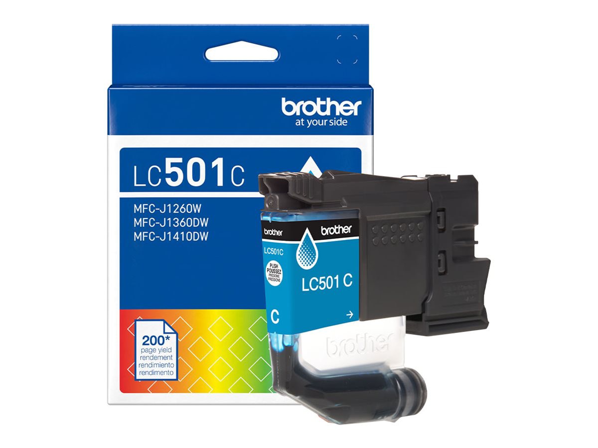 Brother LC501C - cyan - original - ink cartridge
