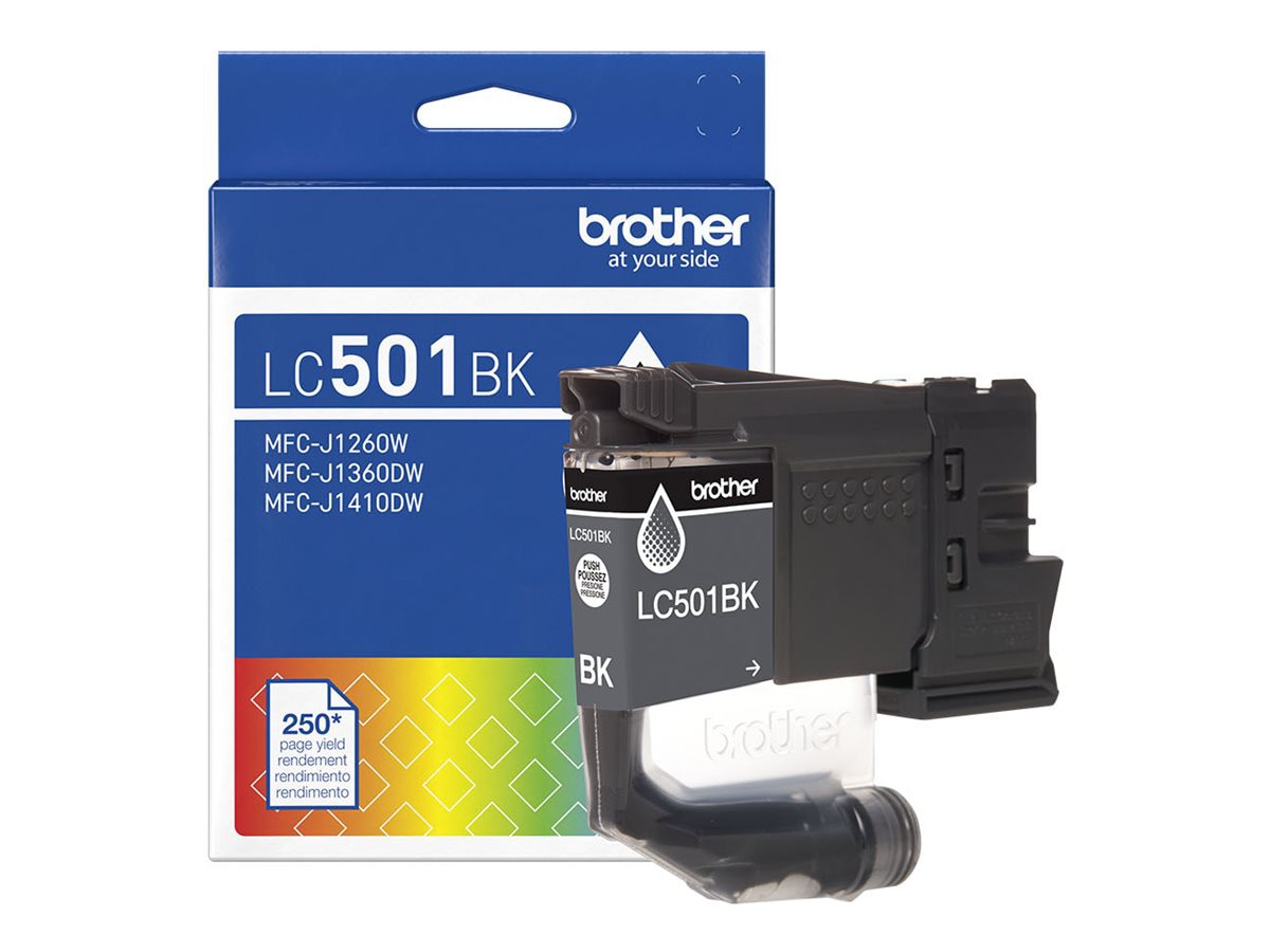 Brother LC501BK - black - original - ink cartridge