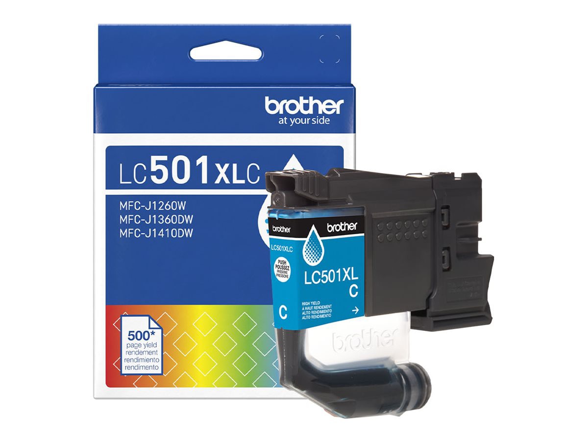 Brother LC501XLC - High Yield - cyan - original - ink cartridge