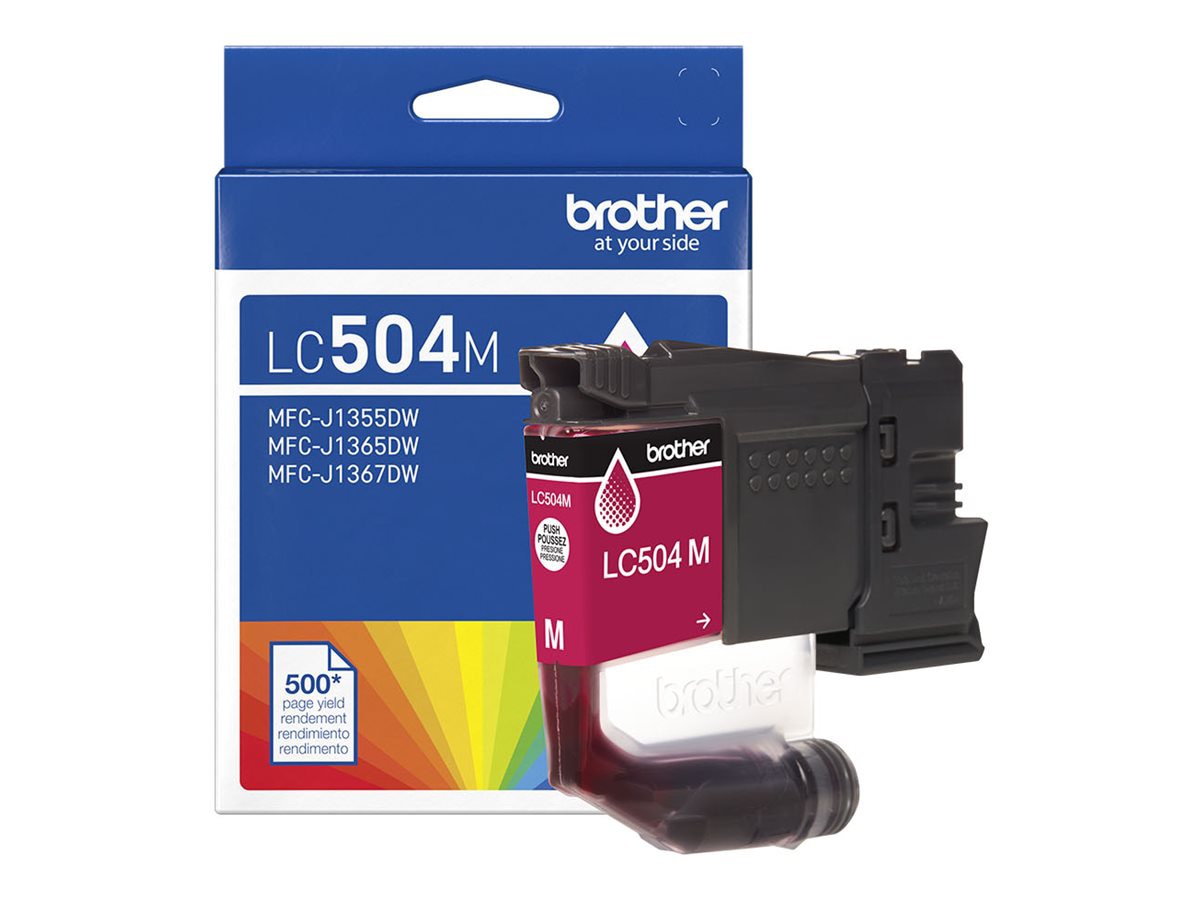 Brother LC504M - magenta - original - ink cartridge