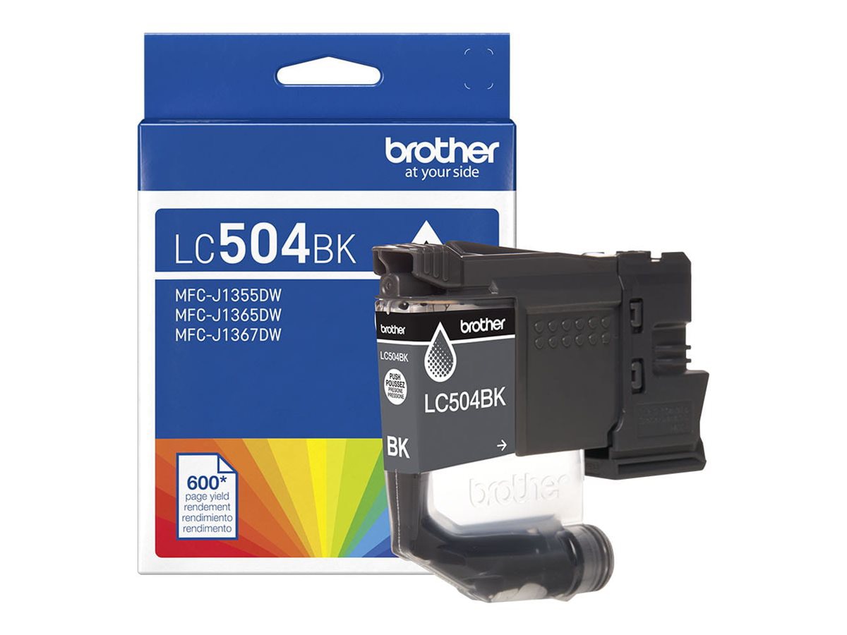 Brother LC504BK - black - original - ink cartridge