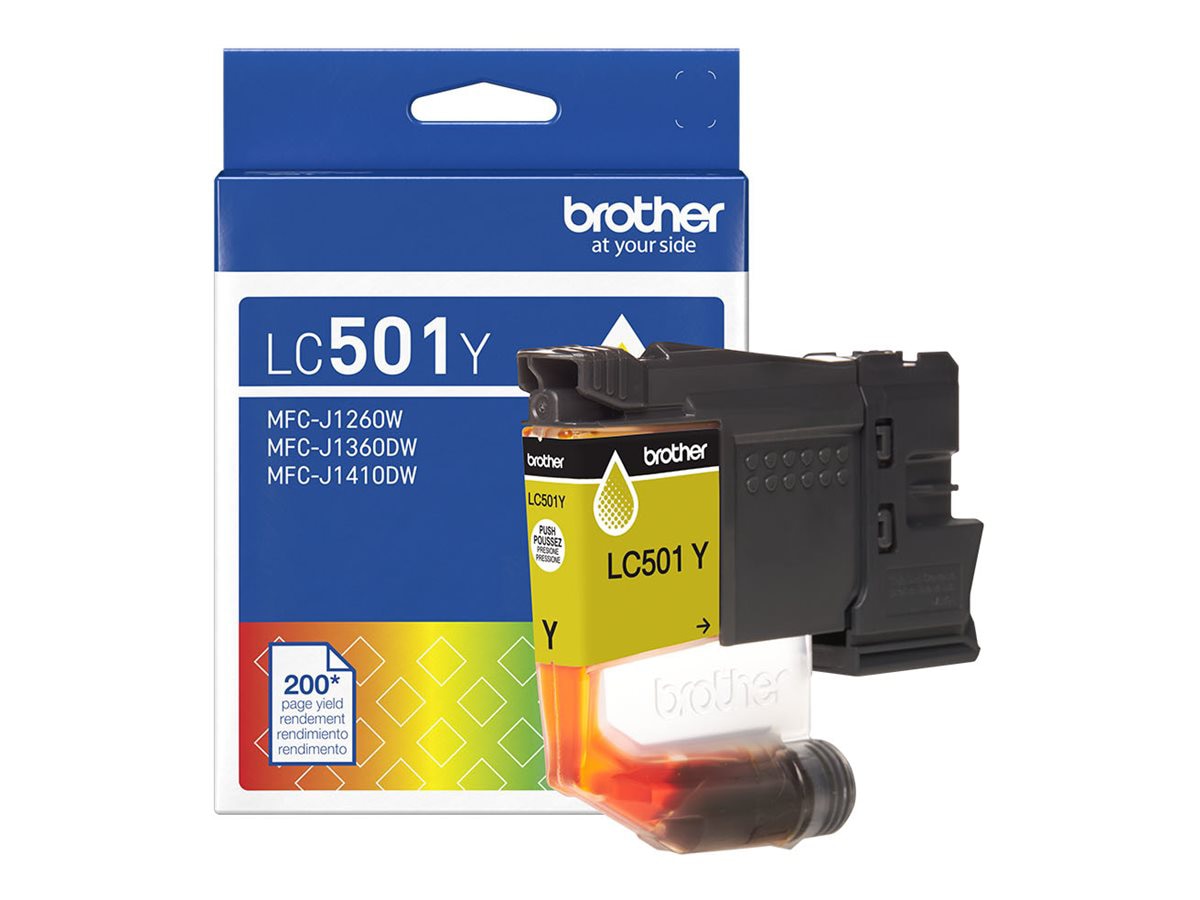 Brother LC501Y - yellow - original - ink cartridge