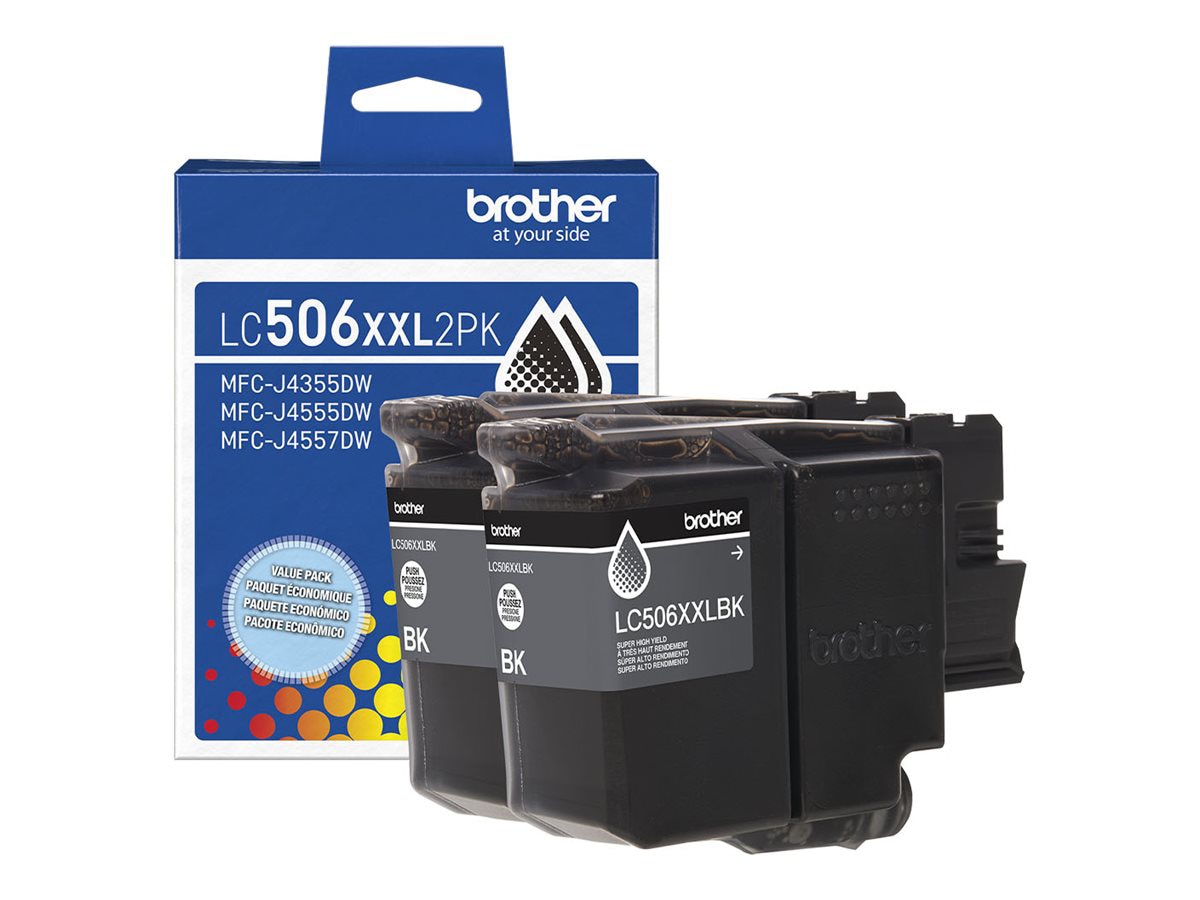 Brother LC506XXL2PK - 2-pack - Super High Yield - black - original - ink cartridge