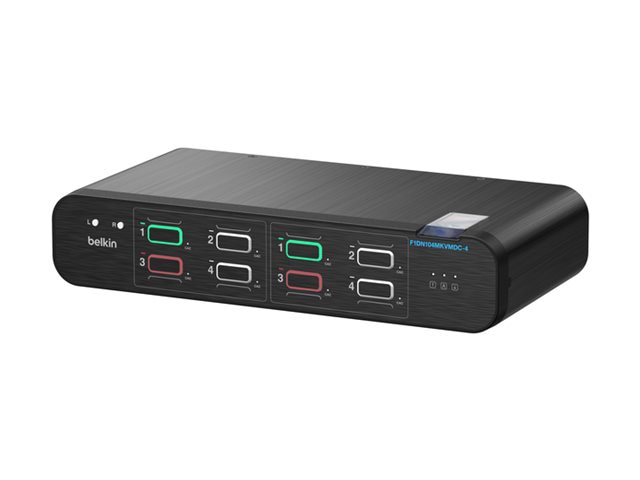 Belkin DuoClave Secure - KVM / audio switch - 4 ports - TAA Compliant