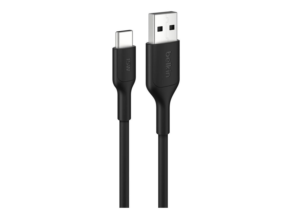 Belkin 15W USB-A to USB-C Cable - 480 Mbps - M/M - 9.8ft/3m - Black