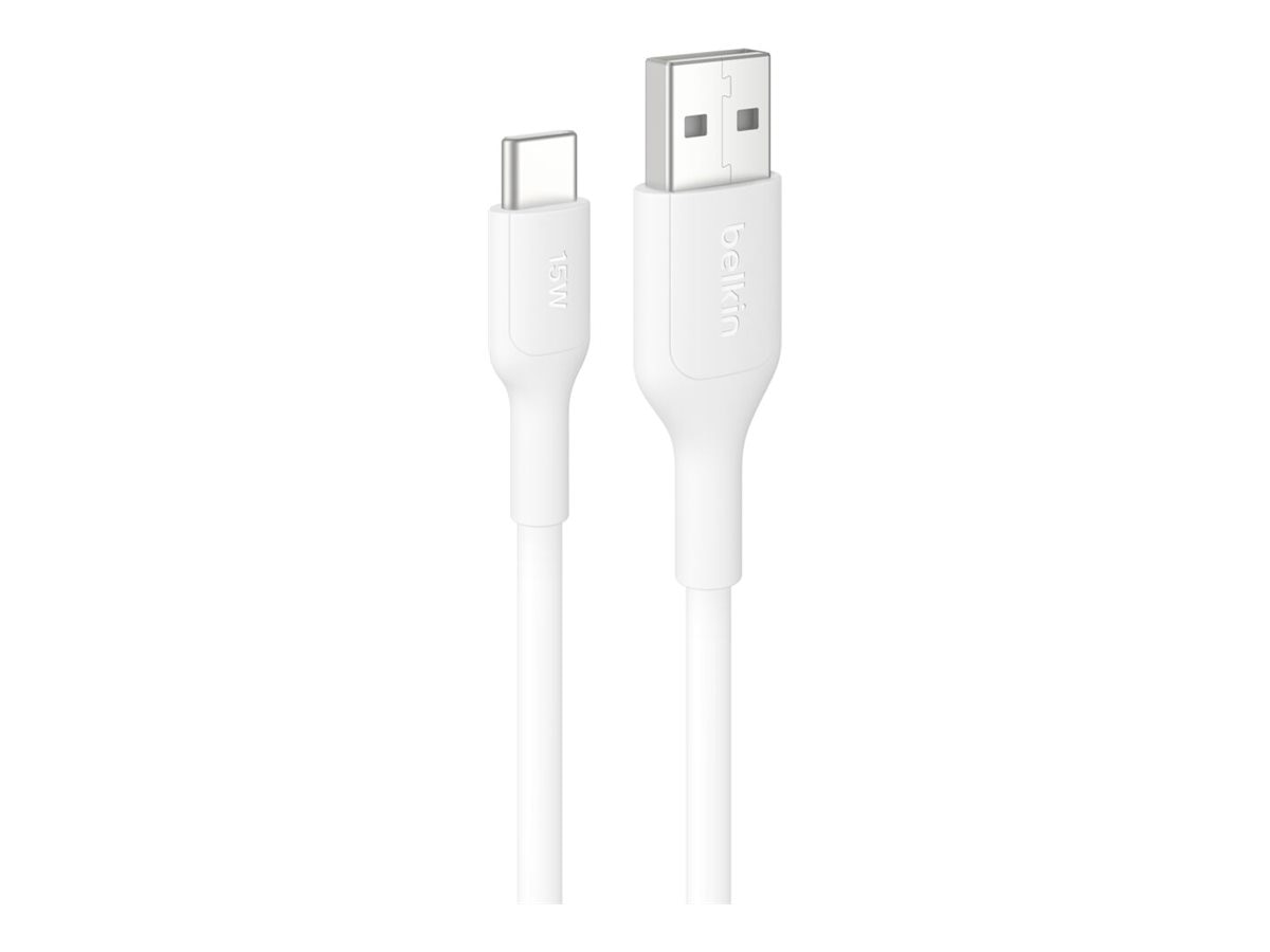 Belkin 15W USB-A to USB-C Cable - 480 Mbps - M/M - 9.8ft/3m - White