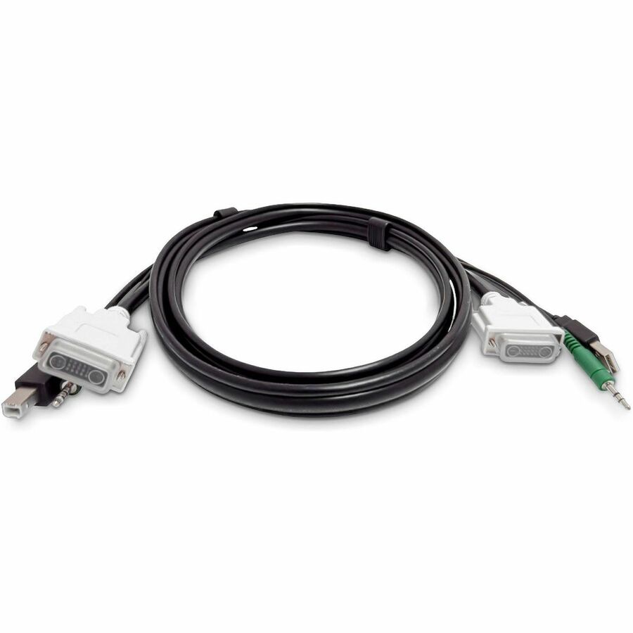 StarTech.com 6ft (1.8m) DVI KVM Cable, USB 2.0, 3.5mm Audio, Universal Comb