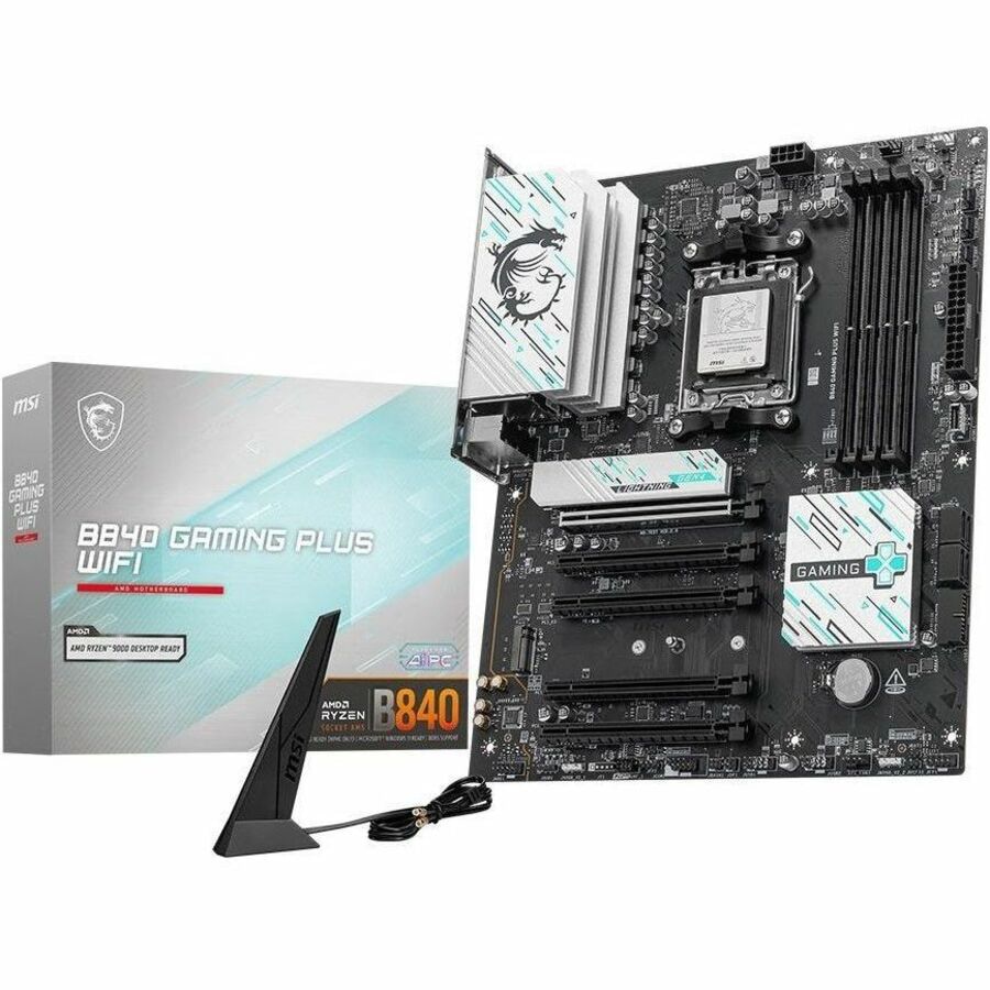 MSI B840 GAMING PLUS WIFI Gaming Desktop Motherboard - B840 Chipset - Socke