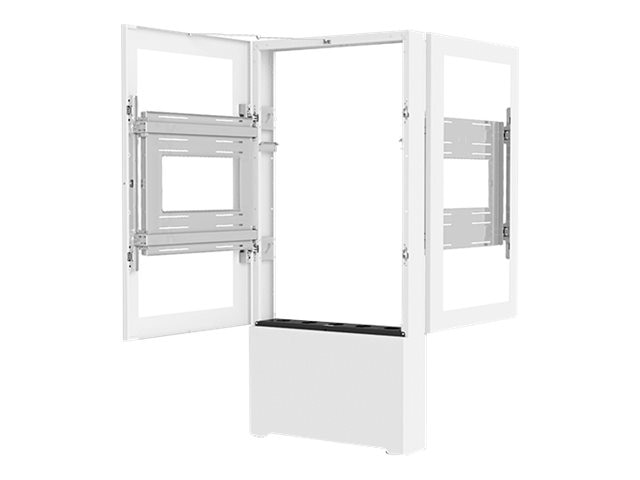 Chief Impact 55" Portrait Floor Mounted Back-to-Back Kiosk Display Mount -