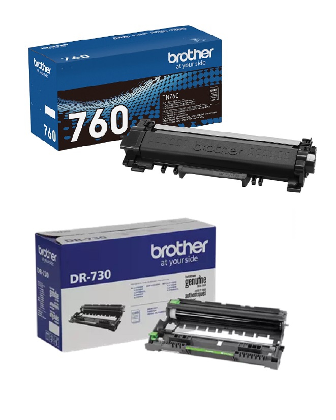 BROTHER TN760, DR730 TONER