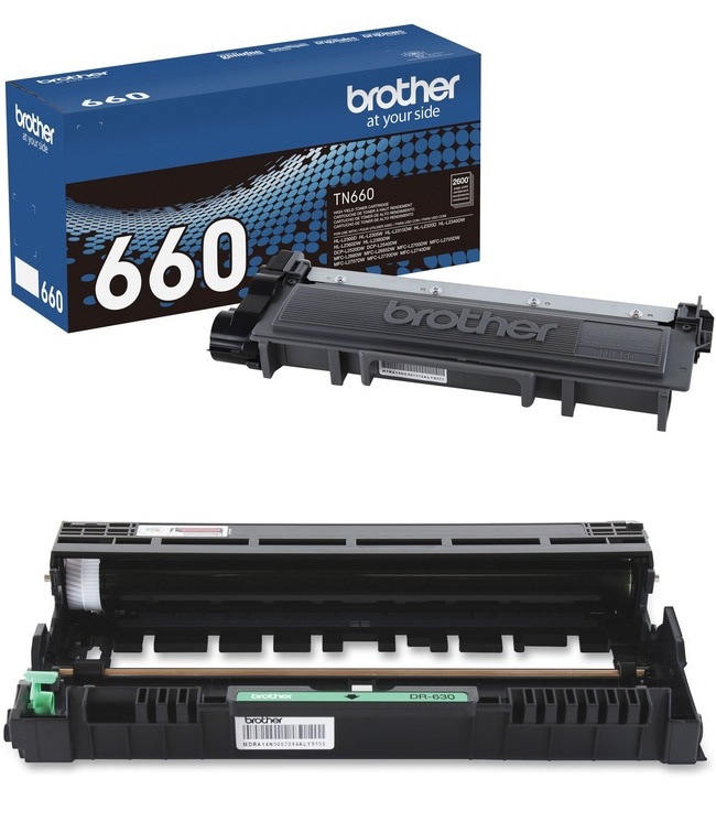 Brother TN660 High Yield Toner Cartridge and DR630 Drum Unit Set