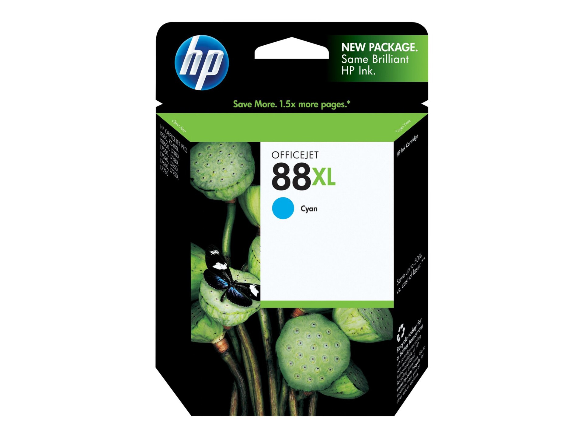 HP 88XL - High Yield - cyan - original - Officejet - ink cartridge