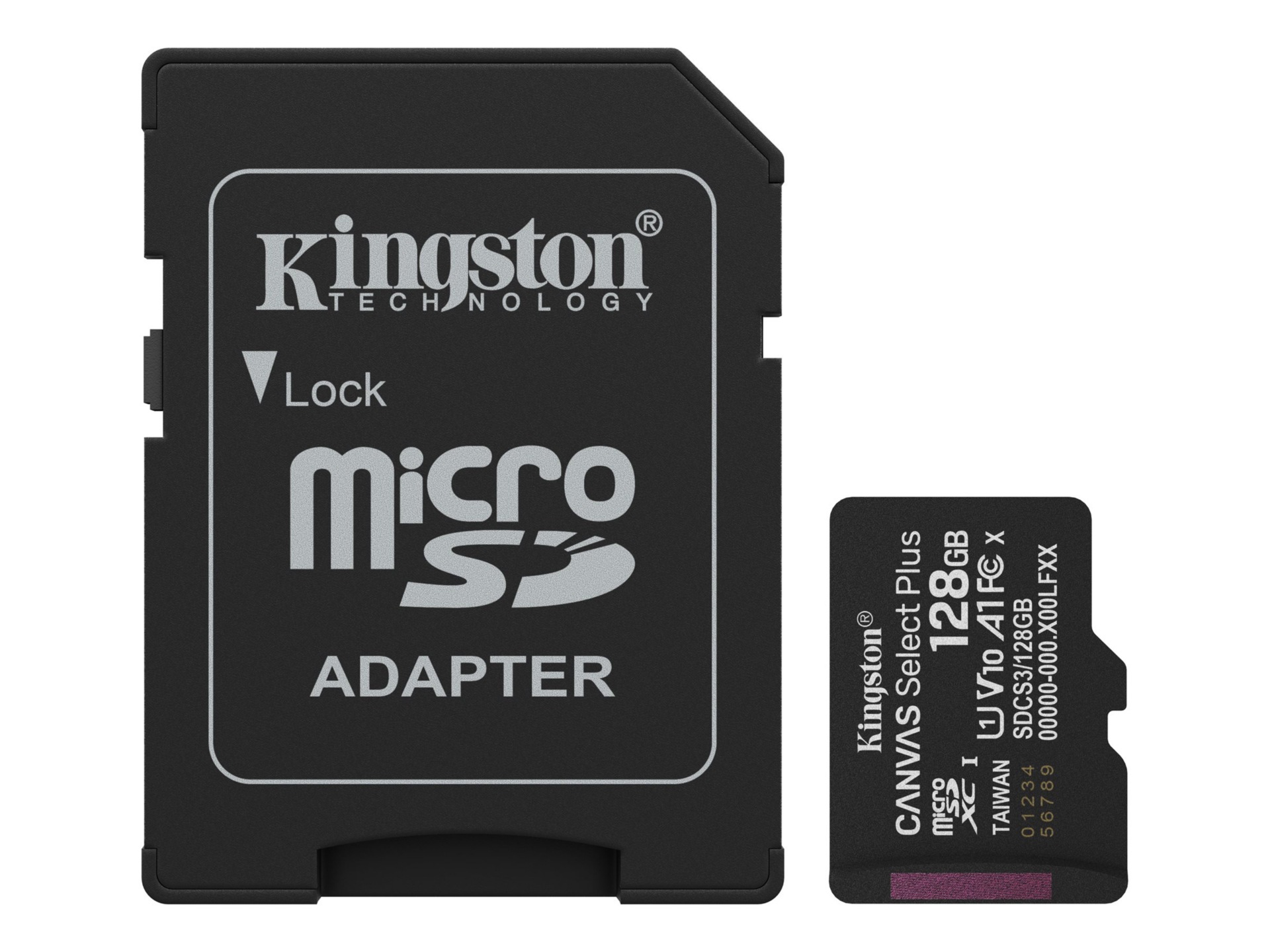 Kingston Canvas Select Plus - flash memory card - 128 GB - microSDXC UHS-I
