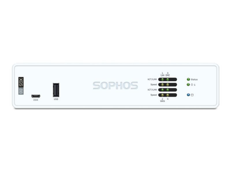 Sophos XGS 88w - 2nd Generation - security appliance - Wi-Fi 6 - with 1 yea