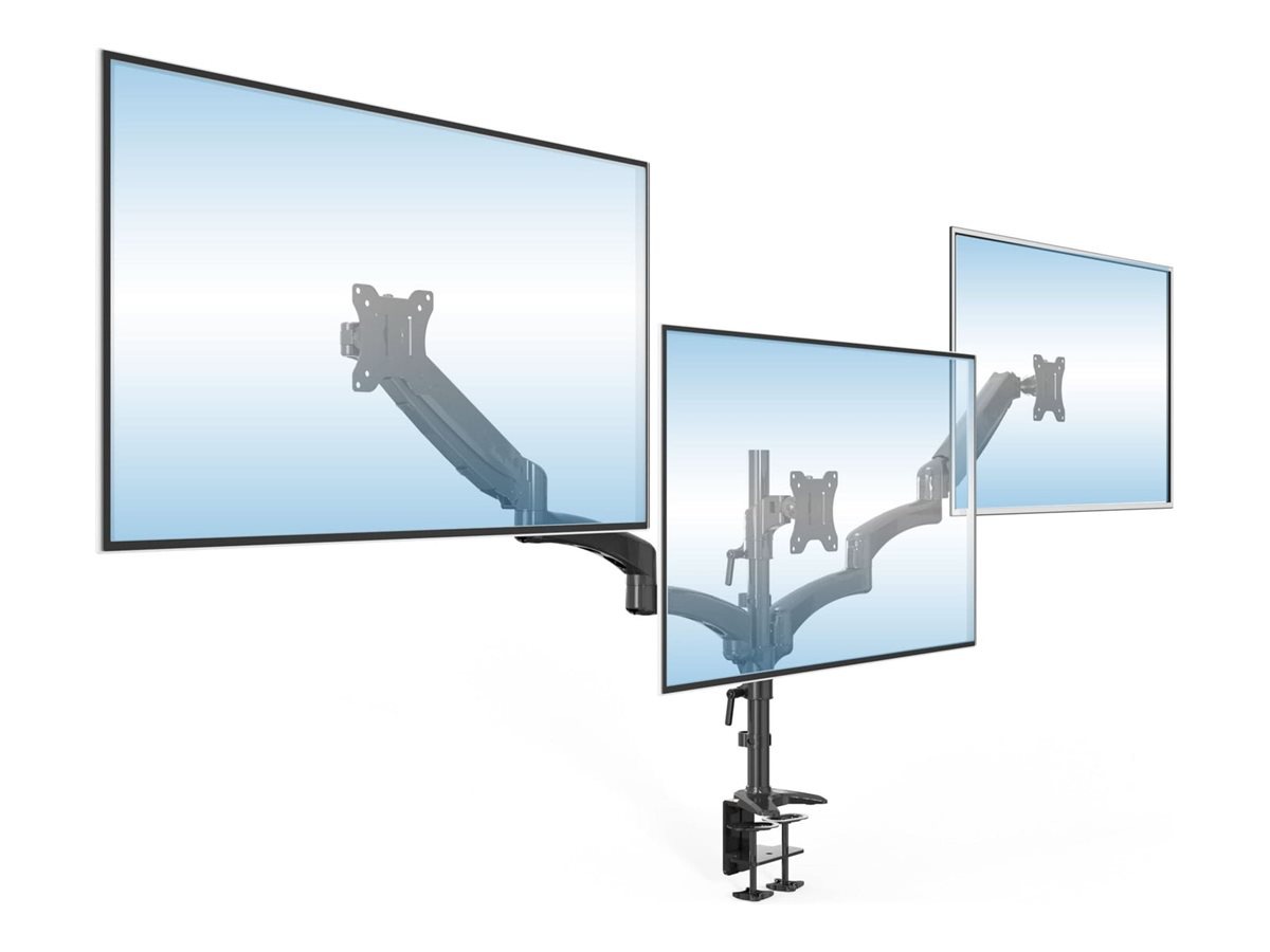 Mount-It mounting kit - full-motion - for 3 LCD displays - with gas spring