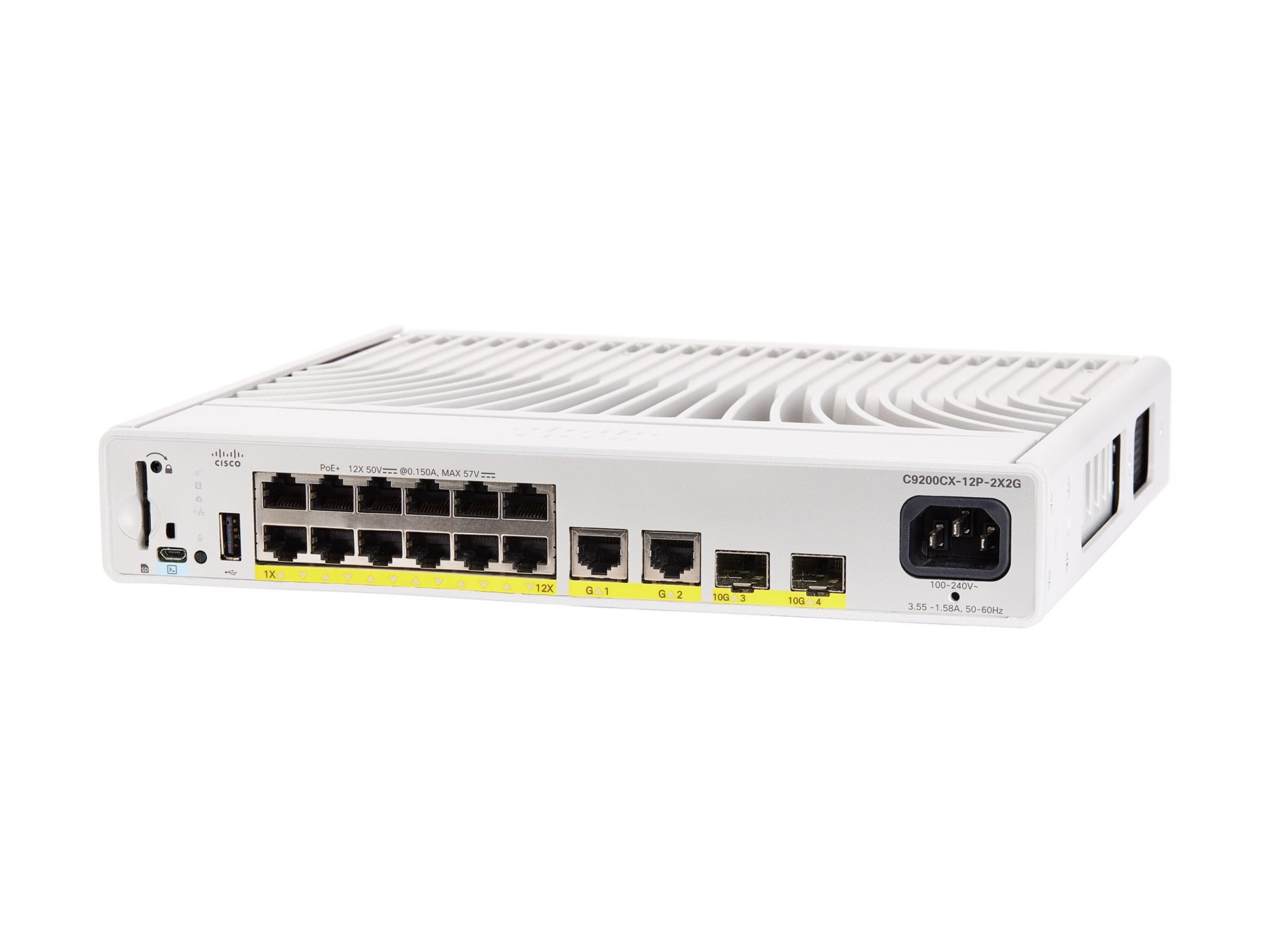 Cisco Catalyst 9200CX - Network Advantage - switch - compact - 12 ports - managed - rack-mountable