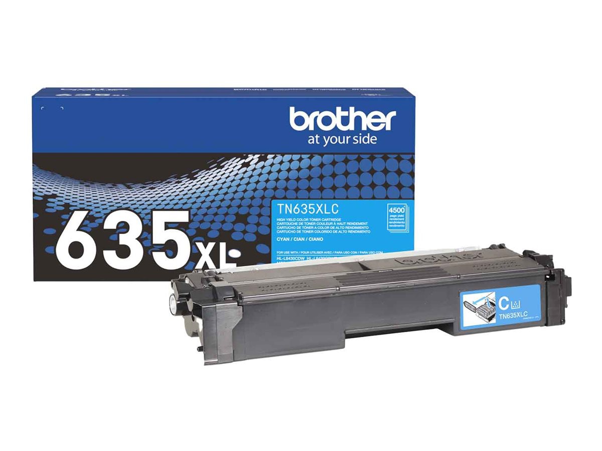 Brother TN635XLC - High Yield - cyan - original - toner cartridge