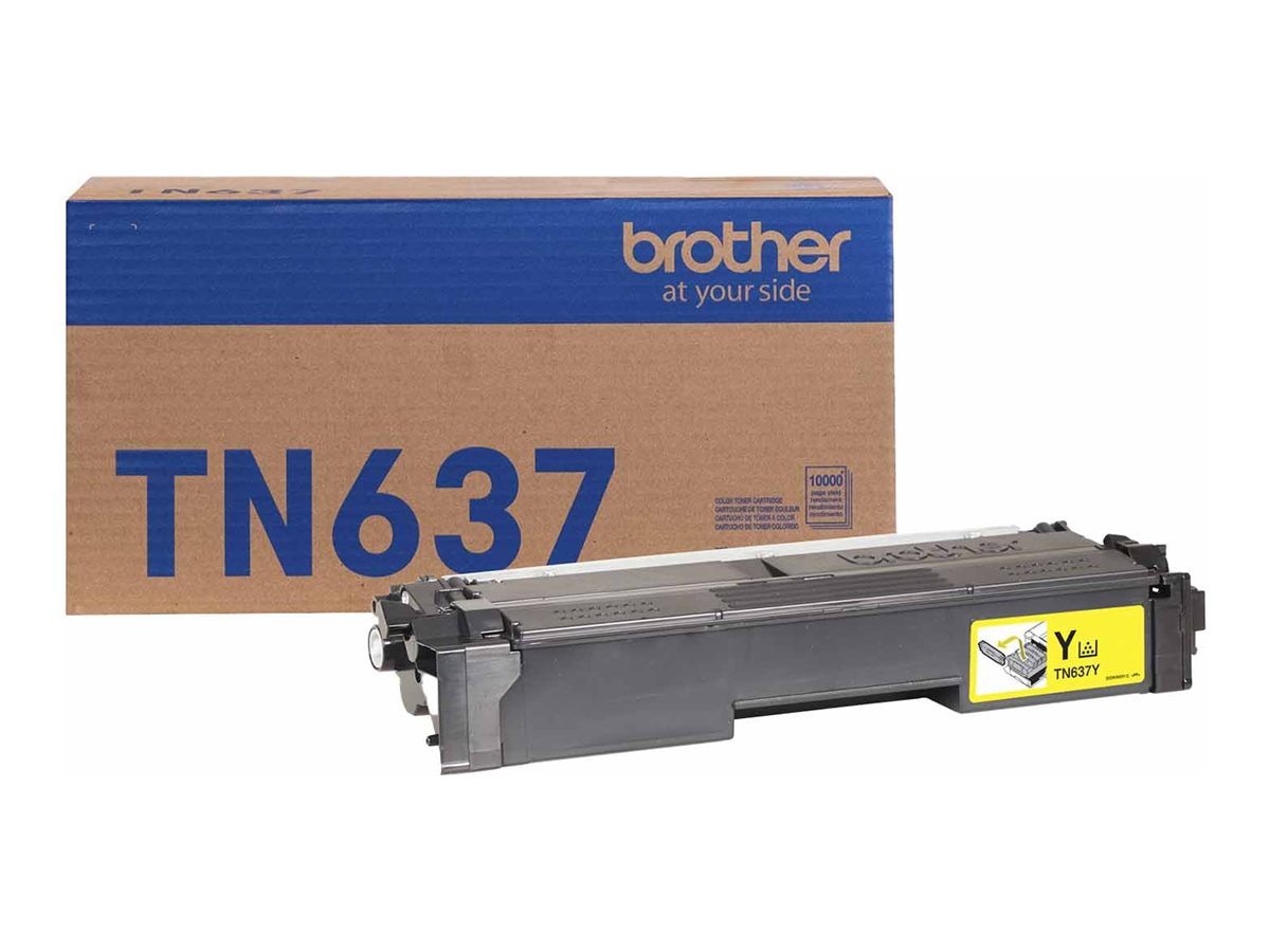 Brother TN637Y - Ultra High Yield - yellow - original - toner cartridge