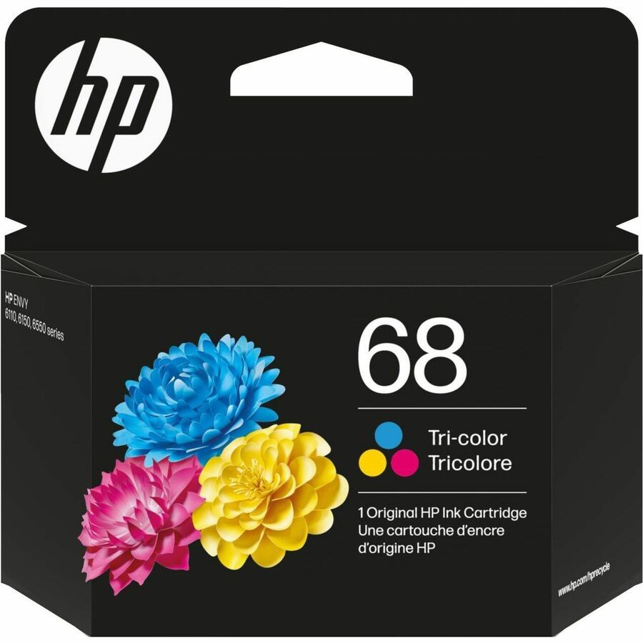 HP 68 Original Standard Yield Inkjet Ink Cartridge - Tri-color, Cyan, Magen