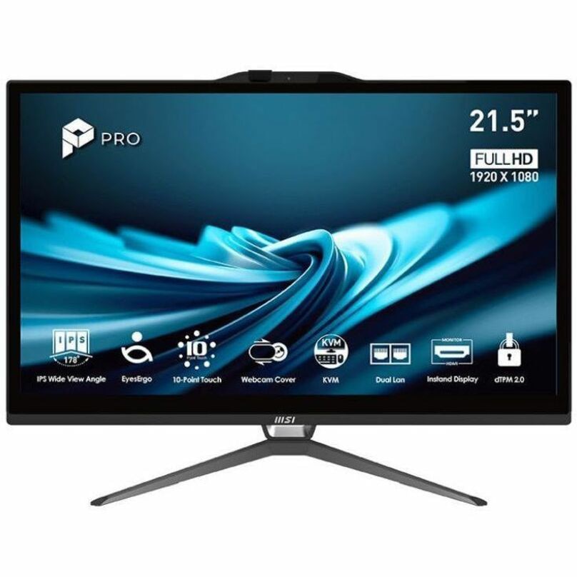 MSI PRO AP222T 14M-424US - 21.5" FHD IPS LED - Multi-touch Display - Intel Core i5-14400 - 8GB DDR4 ((1x8GB) 3200 MHz -