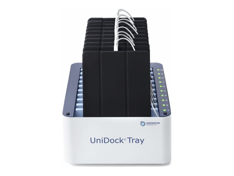 Datamation Systems UniDock Tray 10T charge and sync station - 24 pin USB-C