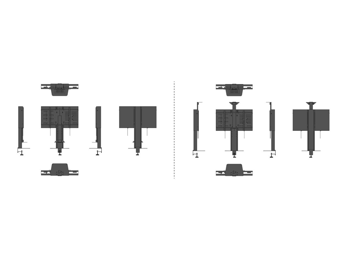 MAXHUB DST01 stand - for flat panel - black