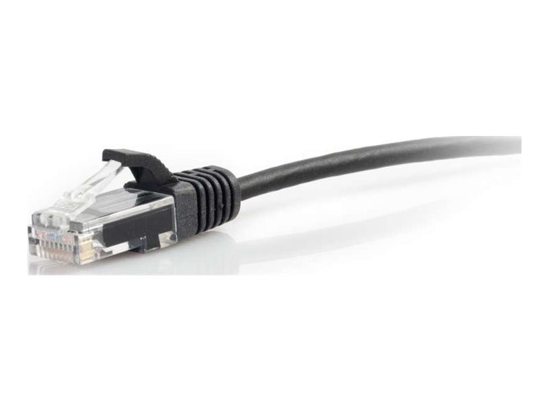 C2G 25ft (7.62m) Cat6 Snagless Unshielded (UTP) Slim Ethernet Network Patch Cable - Black - patch cable - 7.62 m - black