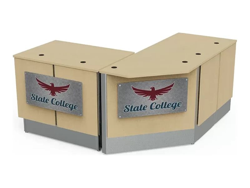 Spectrum Elite Console - console table - L-shaped - fusion maple