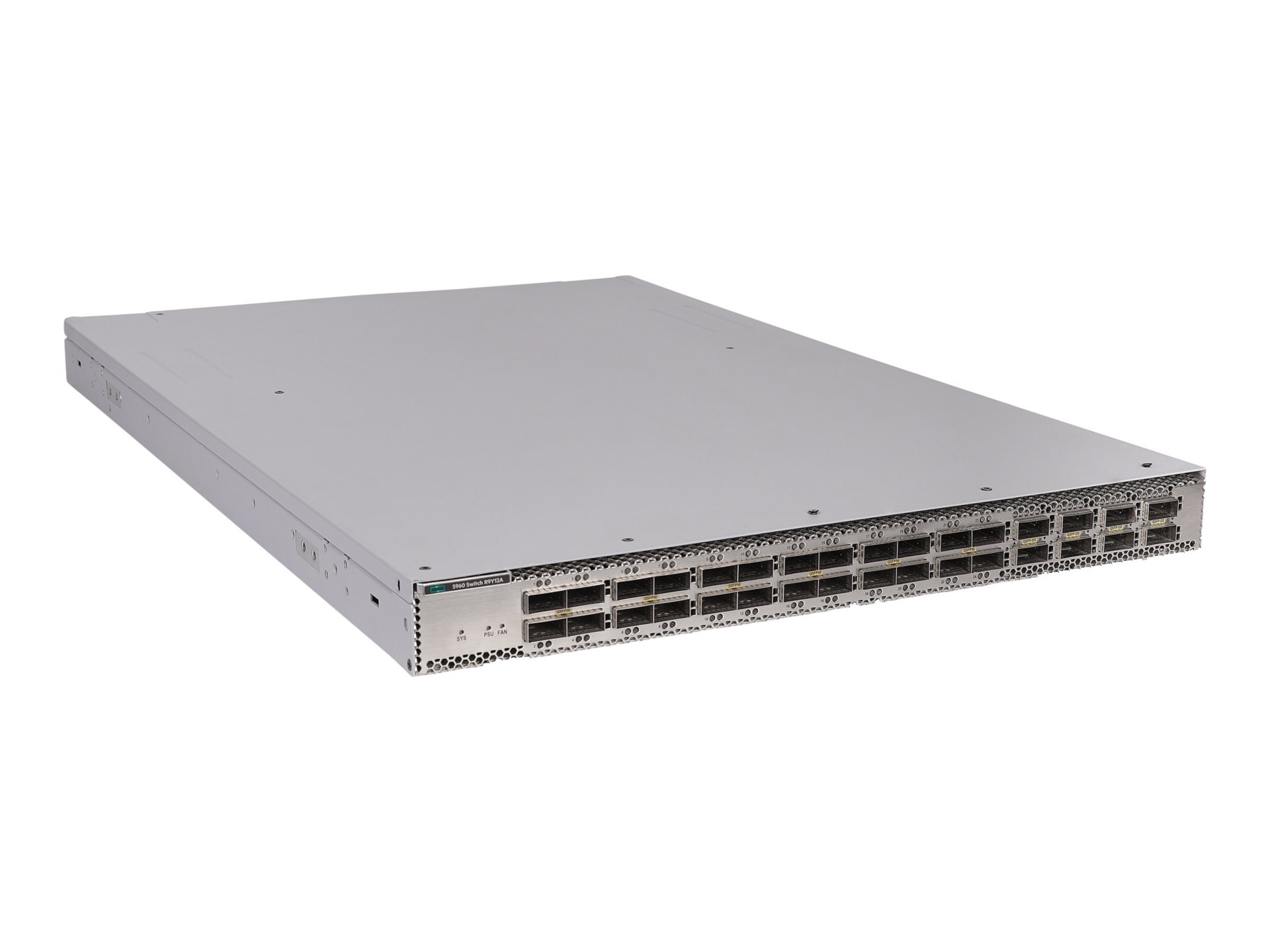 HPE Networking Comware 5960 24 Port 100/200G QSFP56 +8 Port 400G QSFP-DD Da