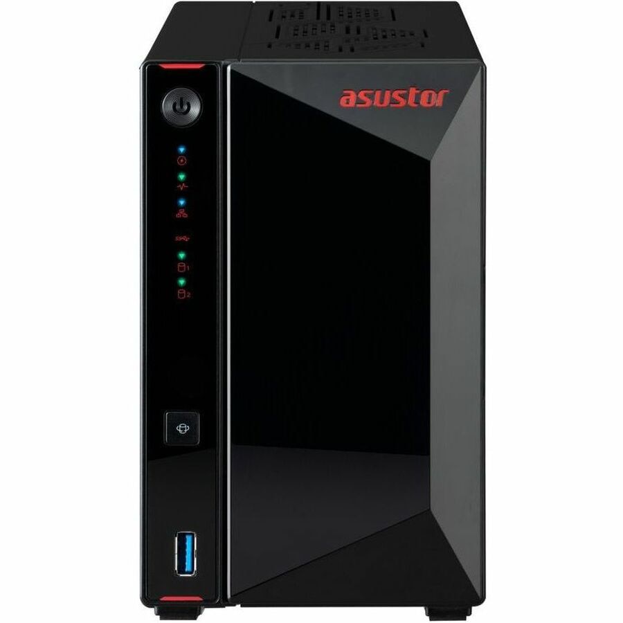 Asustor AS5402T, 2 Bay NAS, Intel Quad-Core 2.0GHz CPU, 4X M.2 NVMe SSD Slo