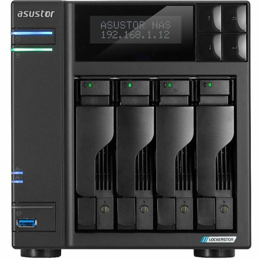 Asustor Lockerstor 4 Gen2 - AS6704T | 4-Bay NAS, Quad-Core 2.0GHz Processor