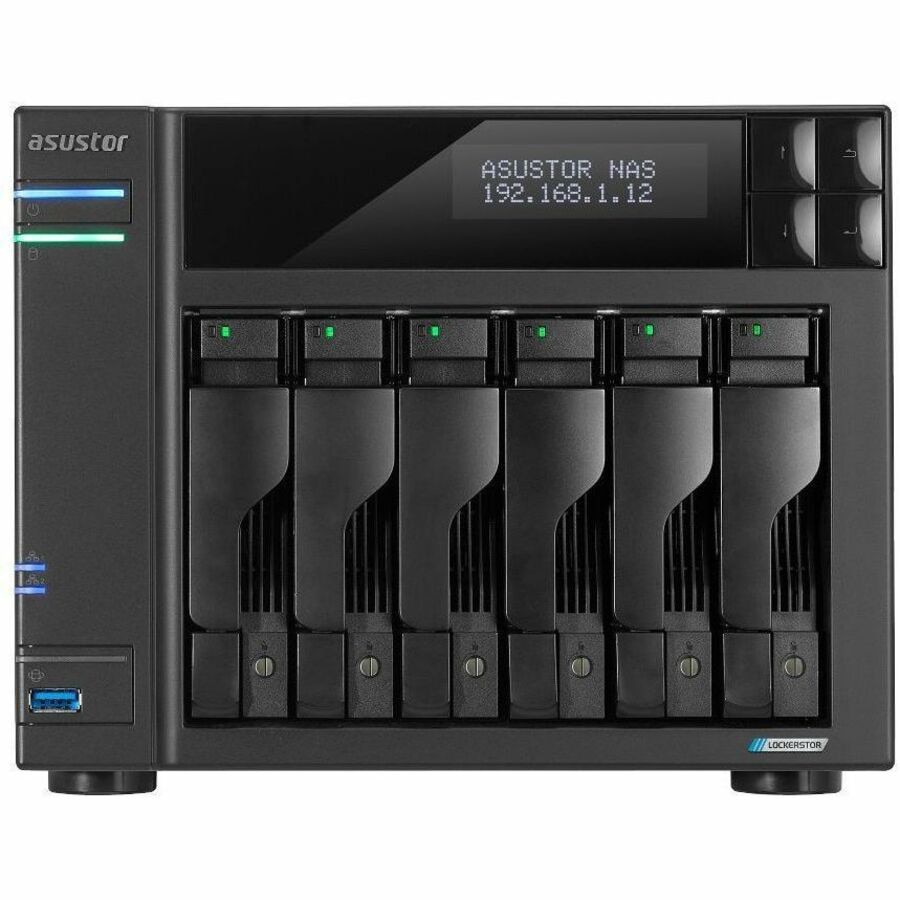 Asustor Flashstor 6 FS6706T - 6 Bay All-SSD NAS Storage, Quad Core 2.0GHz,