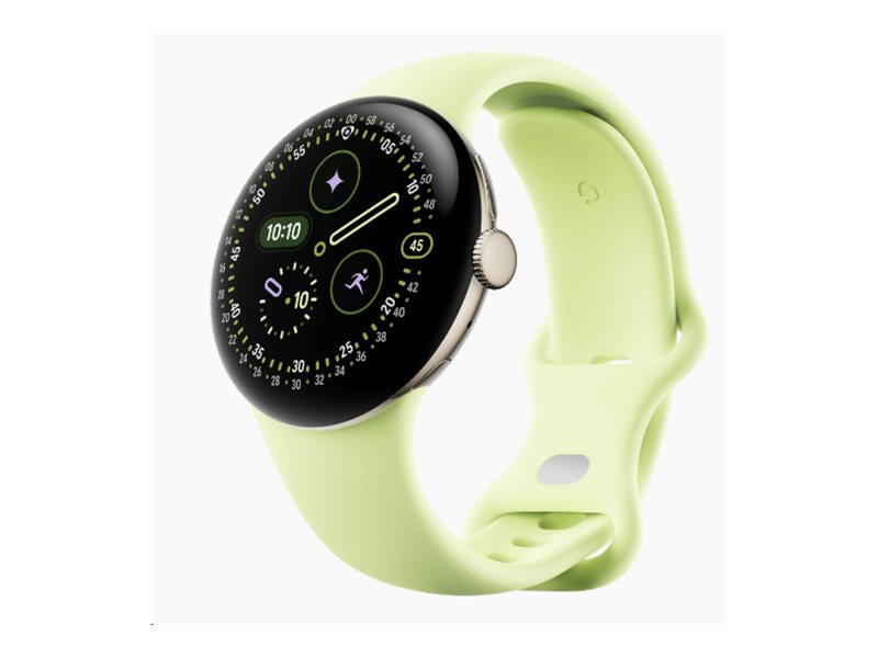 Google Pixel Watch 4 - champagne gold aluminum - smart watch with active ba