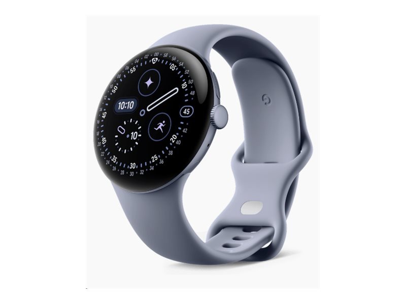 Google Pixel Watch 4 - satin moonstone aluminum - smart watch with active b