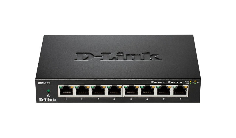 D-Link DGS 108 - switch - 8 ports